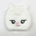 Kinder Baby Kinder Feder Yarn Fluffy Gestrickte Katze Stickerei Hut Beanie (HW636)